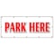 Signmission PARK HERE BANNER SIGN parking garage valet car automobile short term, 120" x 48", B-120 Park Here B-120 Park Here - alternate 1